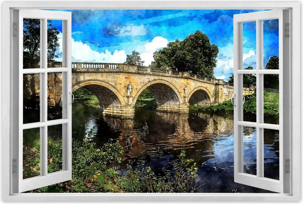 Poszterek 90x60 Híd Tájkép Híd