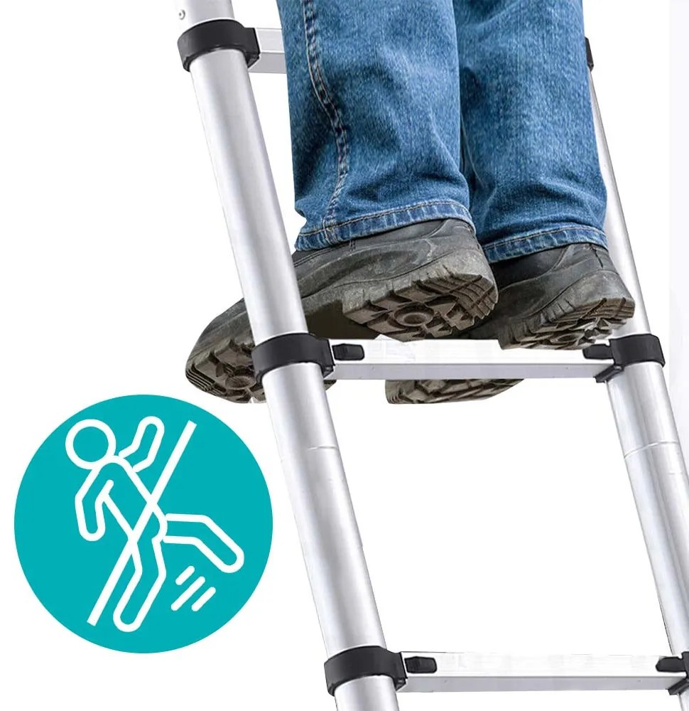 Teleszkópos alumínium létra 3 méretben-4,1 méteres