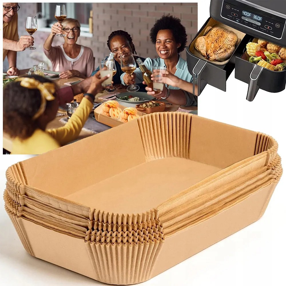 AirFryer Levegős Olajsütő Sütőpapír Szett 300 Db 22CM