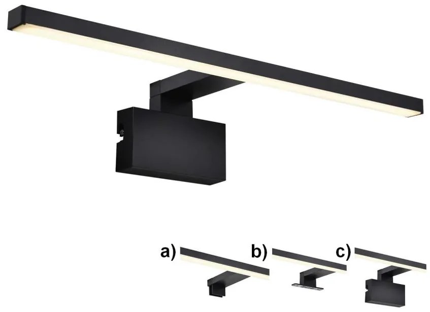 Nordlux Nordlux - MARLEE LED fürdőszobai tükörvilágítás 8,9W 230V IP44 fekete NX0068