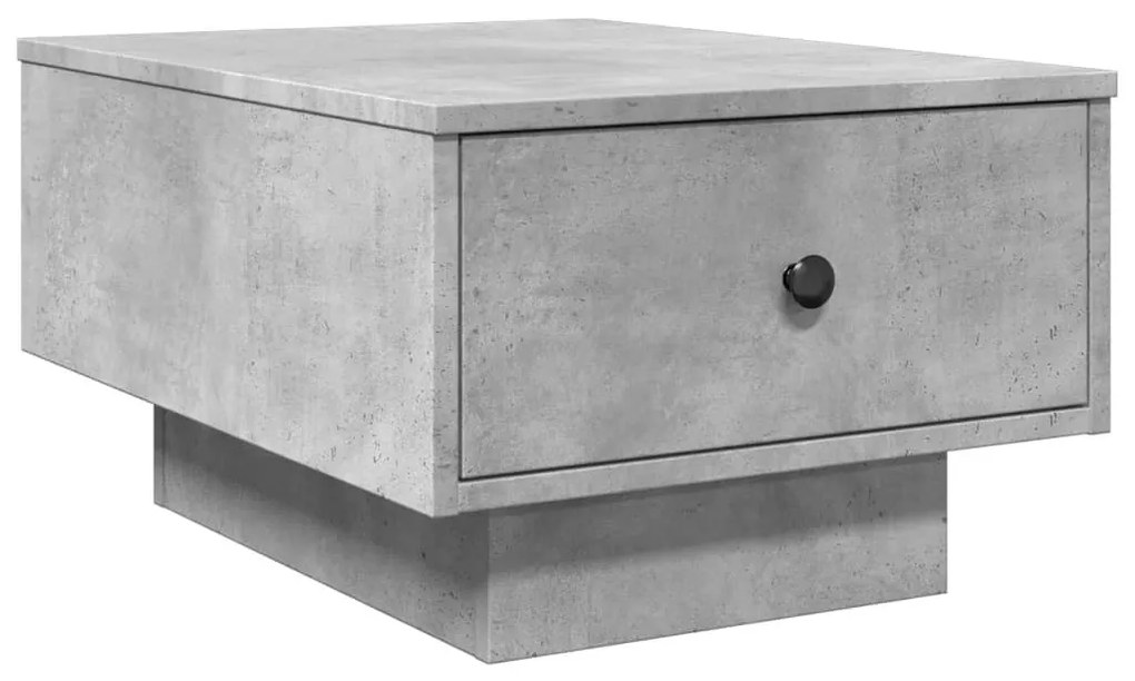 Betonszürke szerelt fa dohányzóasztal 60 x 45 x 31 cm