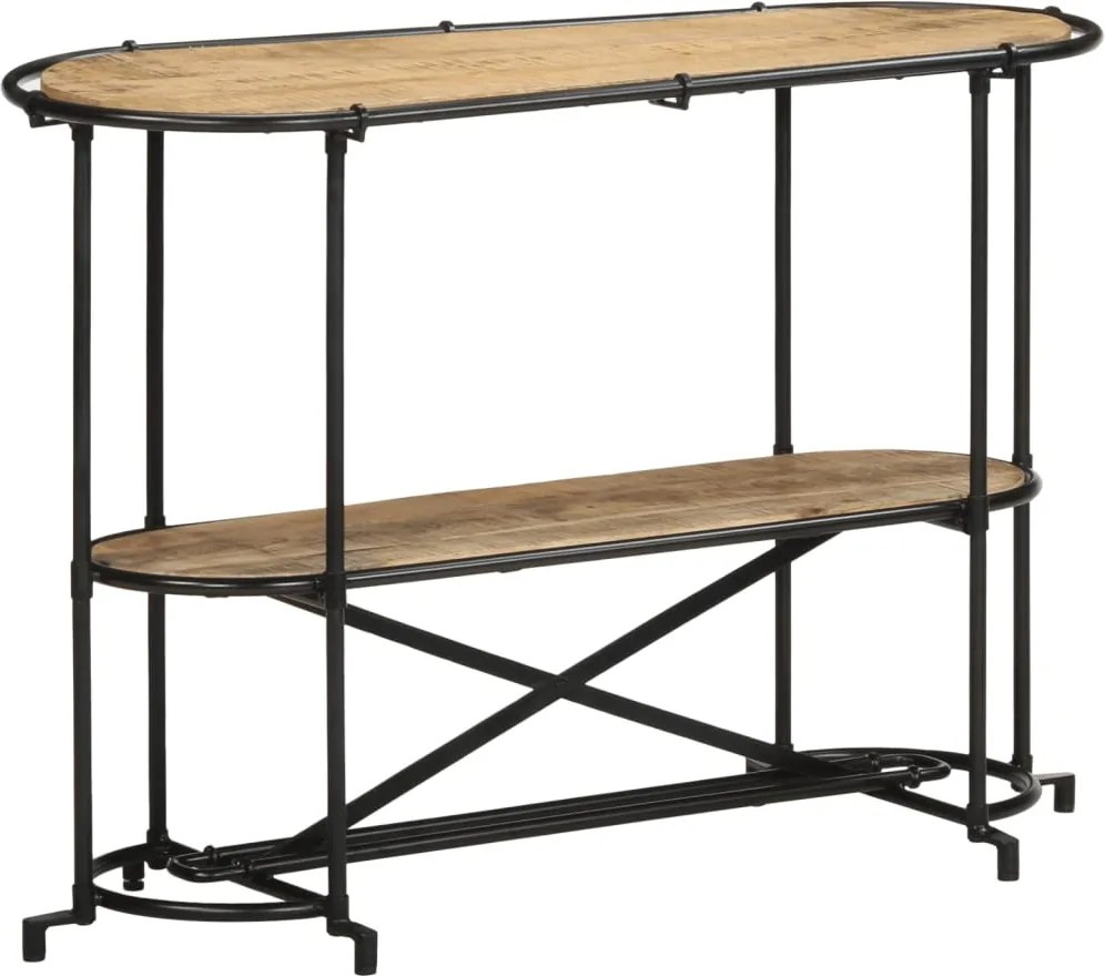 vidaXL tömör nyers mangófa tálalóasztal 110 x 42 x 76 cm