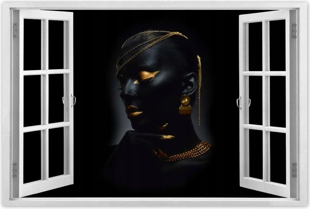 Poszterek 120x80 Aranyozott arc