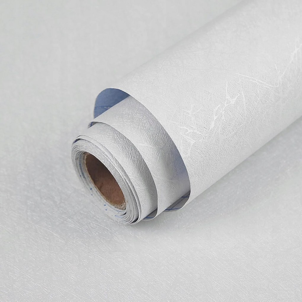 Fali tapéta tekercsben öntapadós vízálló 40x300cm Fehér