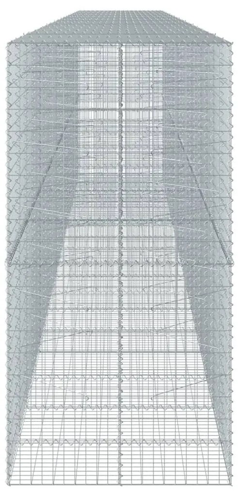 horganyzott vas gabion kosár fedéllel 900 x 100 x 200 cm