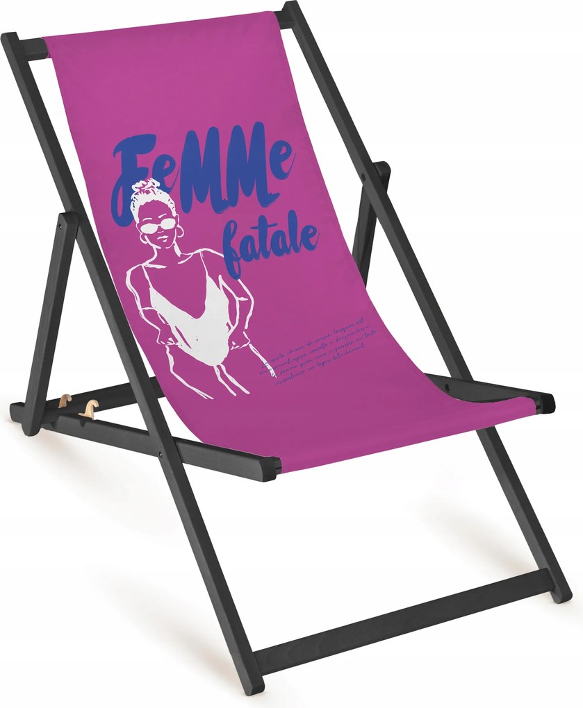 Összecsukható Kerti Napozóágy Strand Fából Készült Strand Napozóágy Femme Fatale