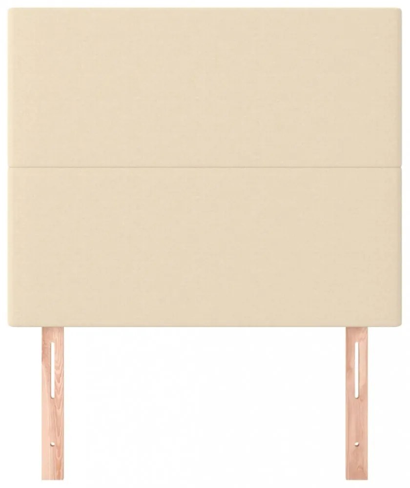 krémszínű szövet fejtámla 100 x 5 x 118/128 cm