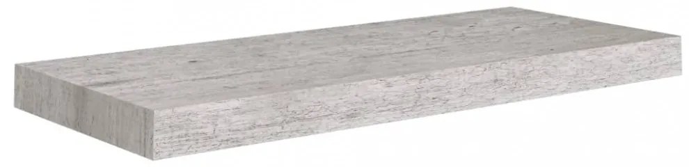 betonszürke MDF lebegő fali polc 60 x 23,5 x 3,8 cm