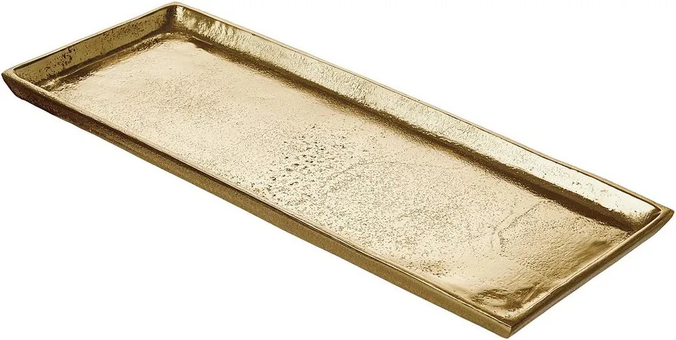 BANQUET dekor tálca, arany 35 x 14cm