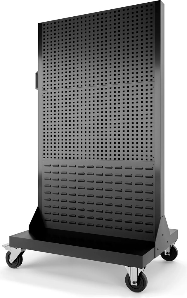 Műhelyfal szerszámtáblával, fekete, 965x1555x610 mm: MARIUSZ All Black