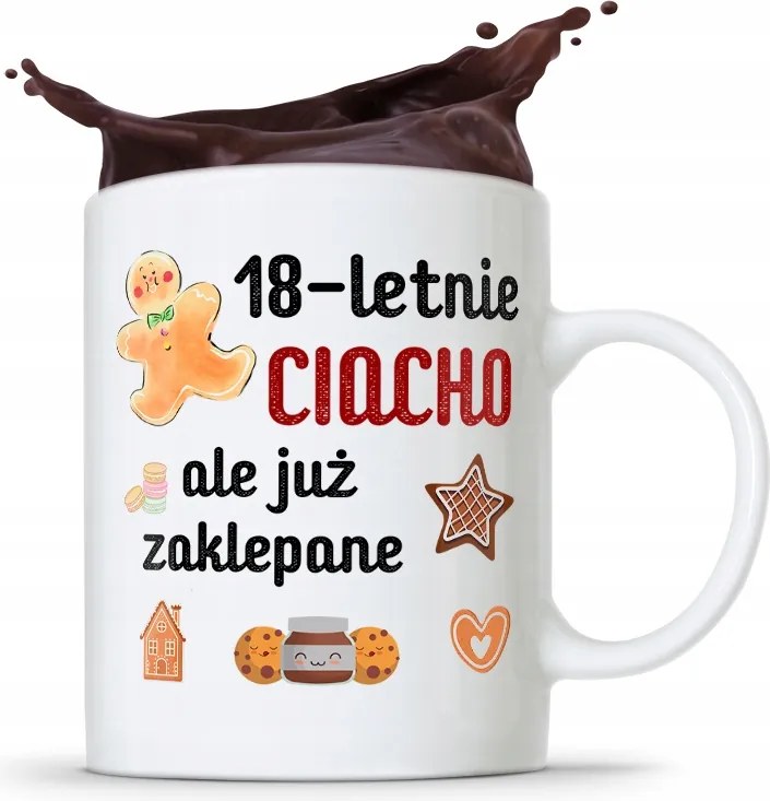 Bögre Tökéletes Ajándék Születésnapra 18 18-es 18-as évek fotónyomtatással