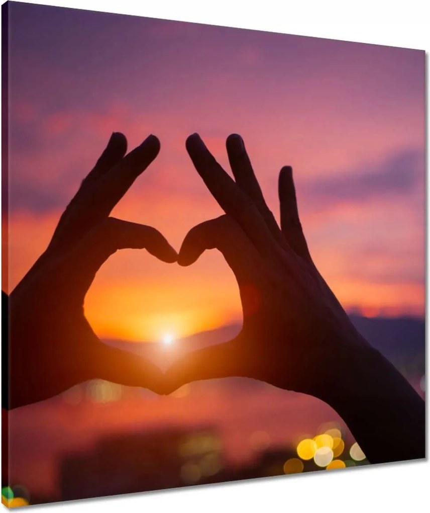 Vászonkép 60x60 Nőnap Ajándék Love