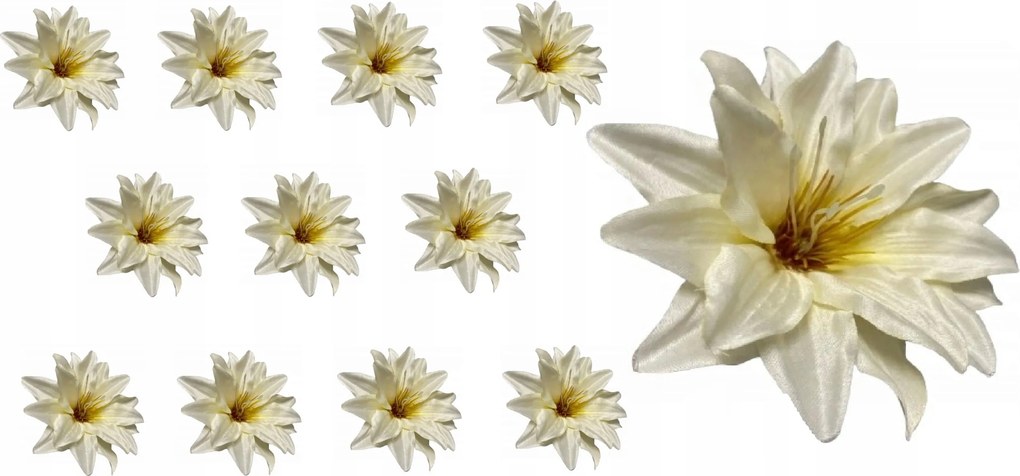 12 X Margaretka mesterséges csomózó fej Mesterséges Virágok Margaretka