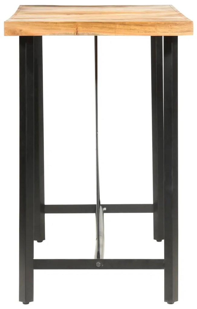 9 részes tömör akácfa és újrahasznosított fa bárszett