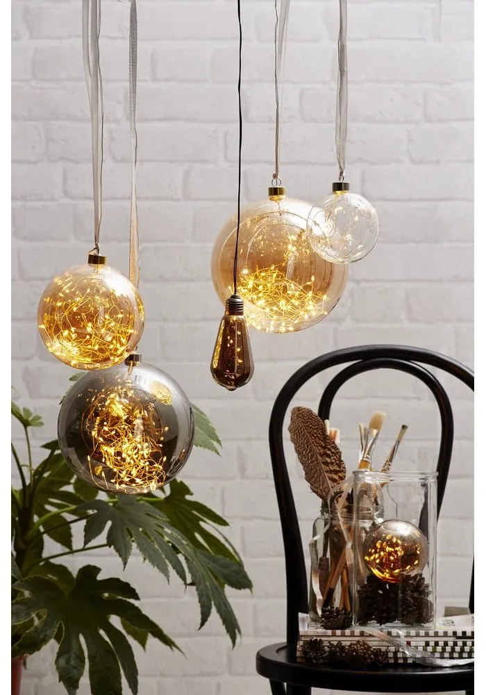 Fénydekoráció karácsonyi mintával ø 10 cm Glow – Star Trading