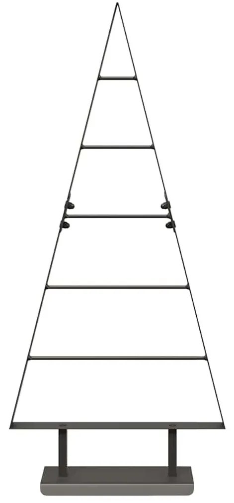 Fém karácsonyfa állvánnyal Fekete 90 cm Acél