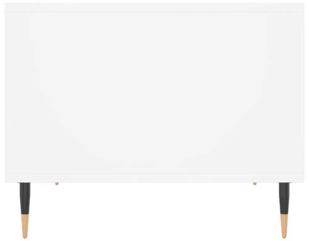 vidaXL fehér szerelt fa dohányzóasztal 60x50x40 cm