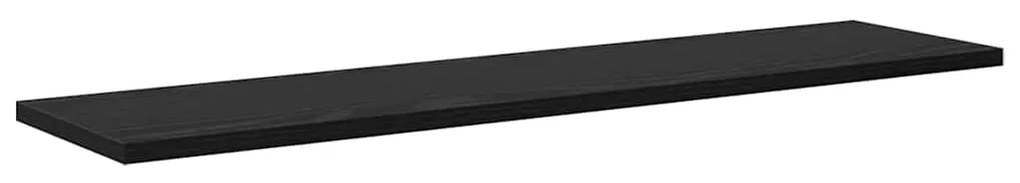 Polcos könyvespolc 4 pcs Fekete 80 x 20 x 1.5 cm Faanyag