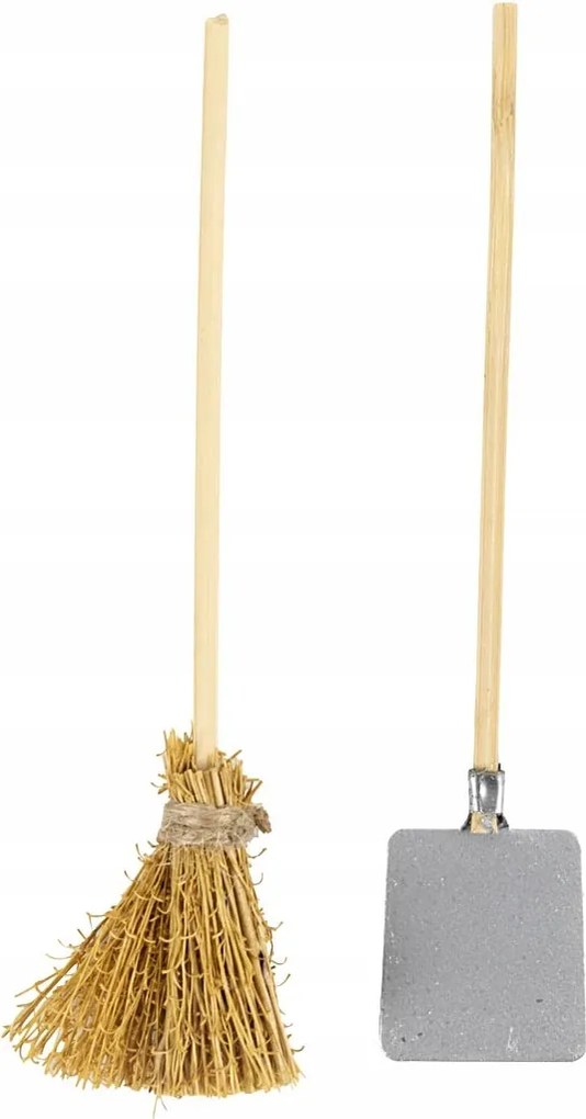 Mini seprű és lapát L: 11 cm