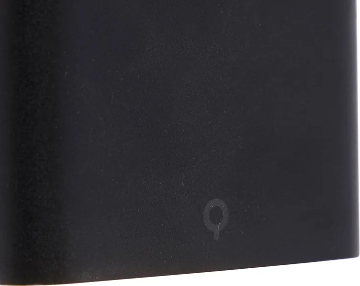 Modern kültéri fali lámpa fekete 11,5 cm beépített LED-del IP65 - Batt