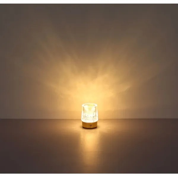 Globo 21044 - LIZZY LED/1W/5V 1200 mAh érintős asztali lámpa, arany