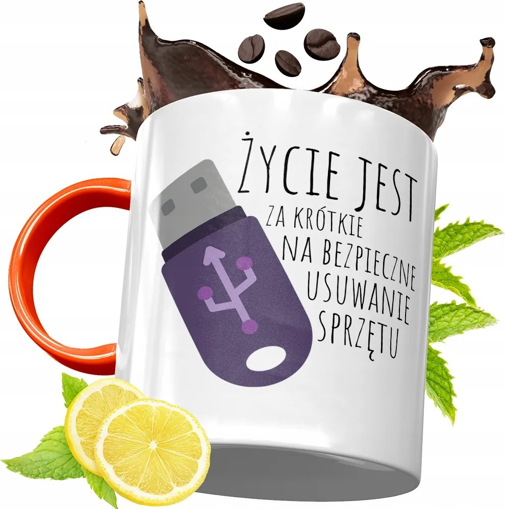 Narancssárga Bögre Informatikus Fejlesztőknek, fényképes nyomtatással