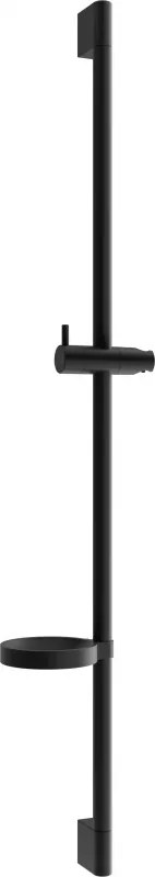 Mexen DS zuhanyrúdtartó szappantartóval 90 cm, fekete - 79383-70