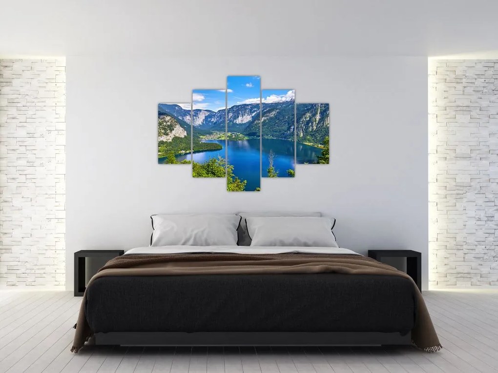 Kép - Hallstatt tó, Hallstatt, Austria (150x105 cm)