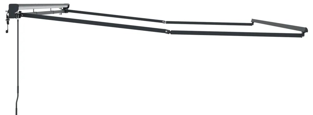 Napernyő keret Antracit 4,5 × 3 m Porszórt acél és alumínium