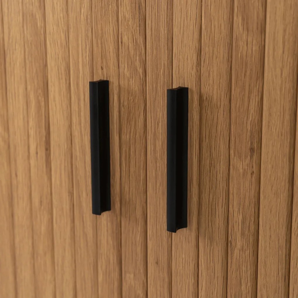 Komoda TRISH 180 cm Dwudrzwiowa Rozsuwana Dąb