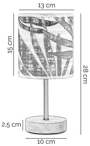 ONLI - Asztali lámpa FLORA 1xE27/22W/230V 28 cm zöld/arany