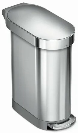 Simplehuman Slim 45 l pedálos szemetes,rozsdamentes acél