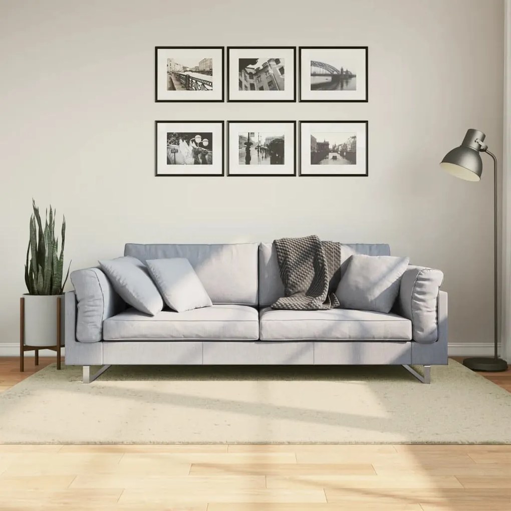 HUARTE krémszínű rövid szálú puha és mosható szőnyeg 140x200 cm
