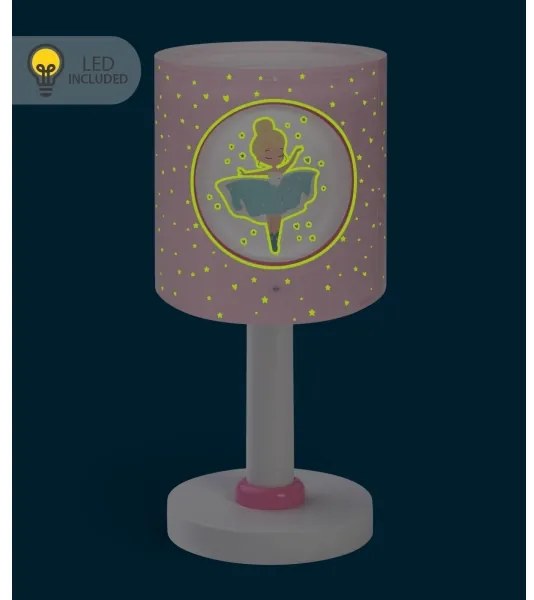 Dalber 60911 - LED gyereklámpa PRINCESS DANCE 1xG4/4W/230V rózsaszín