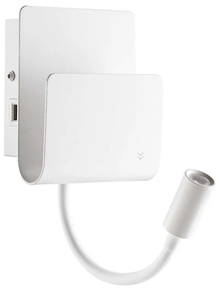 Ideal Lux - LED Fali spotlámpa PROBE LED/9,5W/230V USB fehér