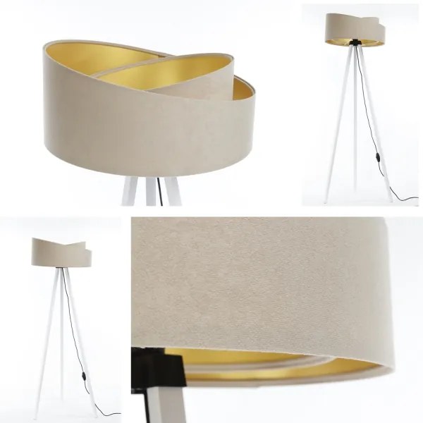 Állólámpa GALAXY 1xE27/60W/230V bézs/fehér