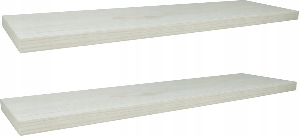 Fali Polc Falra Szerelhető 50 CM Skandináv Fehér Szett 2 Darab