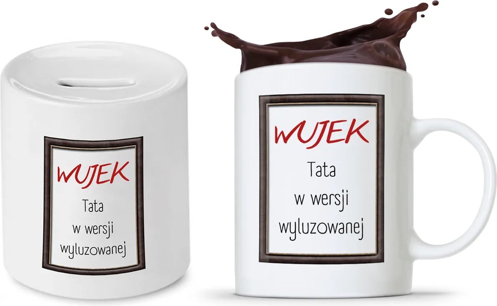 Bácsi Szett Ajándék Bögre Persely nyomott mintával