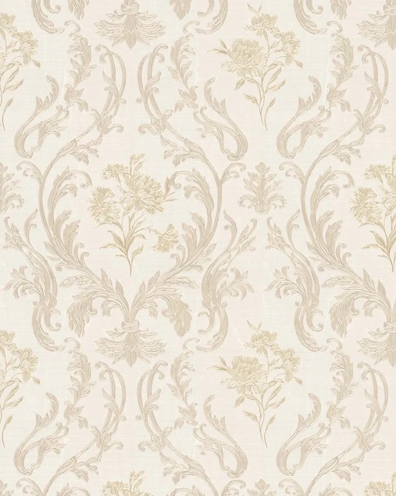 Vinyl tapéta flizelin díszek bézs