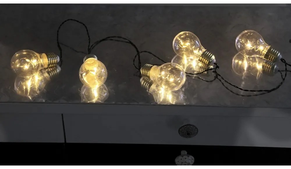 Glow fehér LED fényfüzér, hosszúság 1 m - Star Trading