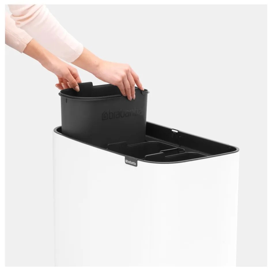 Fehér acél érintésre nyíló szelektív szemetes 33 l Bo Touch Bin – Brabantia