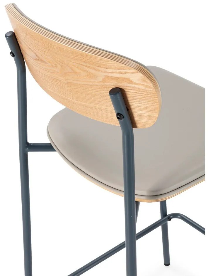 Bézs kárpitozott bárszék szett 2 db-os (ülésmagasság 65,5 cm) Saula – Marckeric