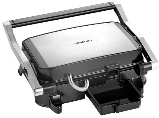 Concept ge2005 - Kontakt grill 1500W/230V rozsdamentes/fekete