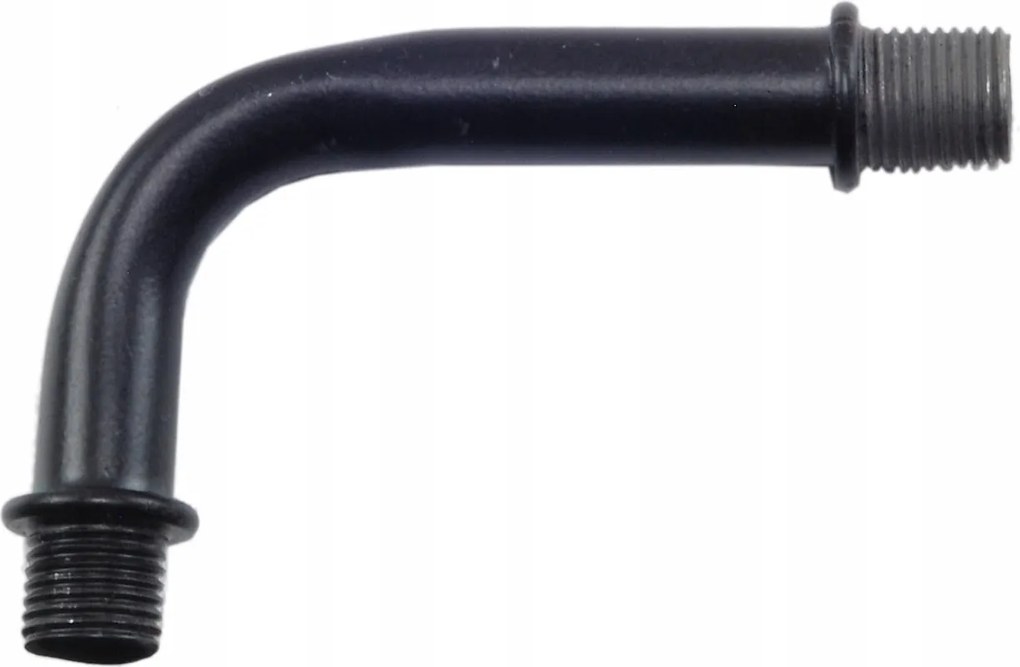 fekete szögletes M10x1 cső fali lámpához, hajlított cső M10x1 loft retro