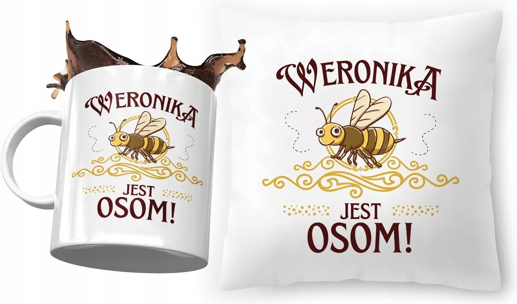 Veronika párna ajándék bögre szett fényképes nyomtatással