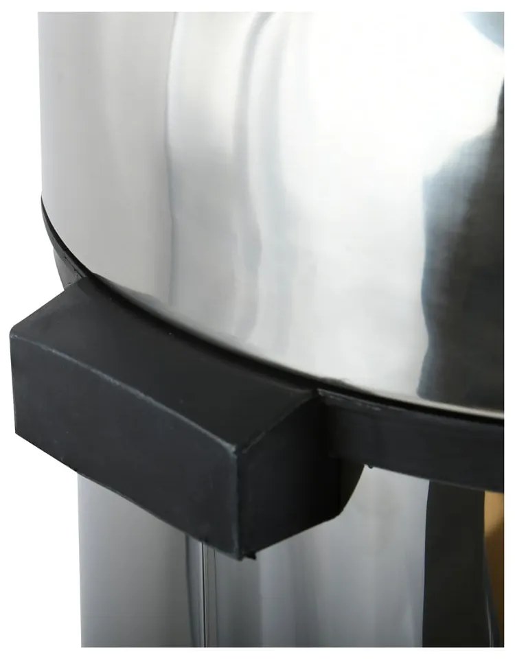 Fényes ezüstszínű acél érintésre nyíló szemetes 30 l – MSV