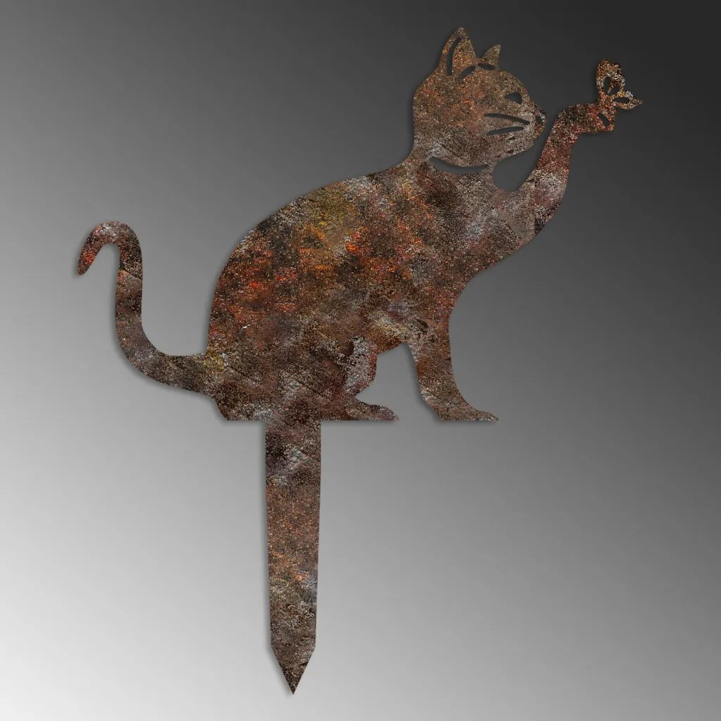 Cat fém kerti dísztárgy, 36×31 cm – TR565TNL1295