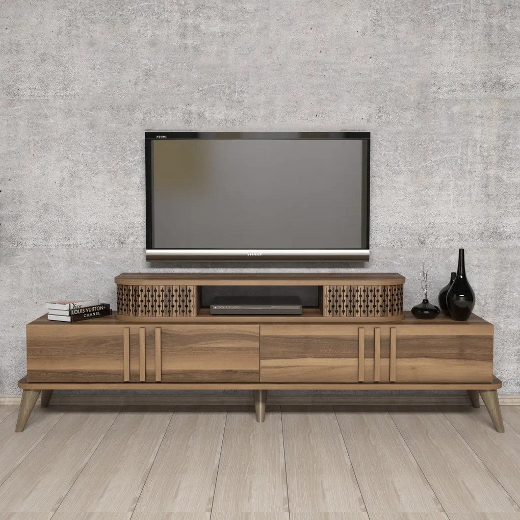 Eylul TV-állvány, dió, 168 cm