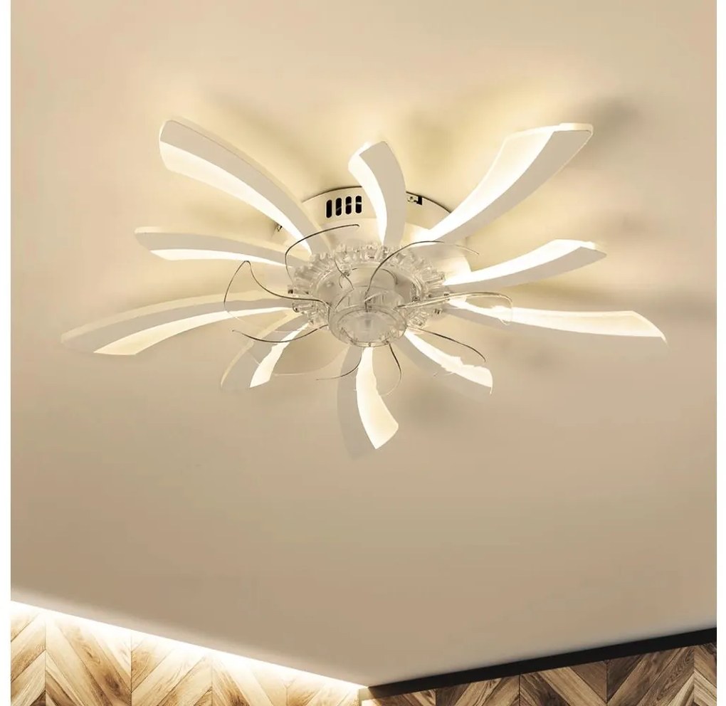 Brilagi Brilagi LED dimmelhető lámpa ventilátorral 50W 230V 3000-6500K fehér+DO BG1611