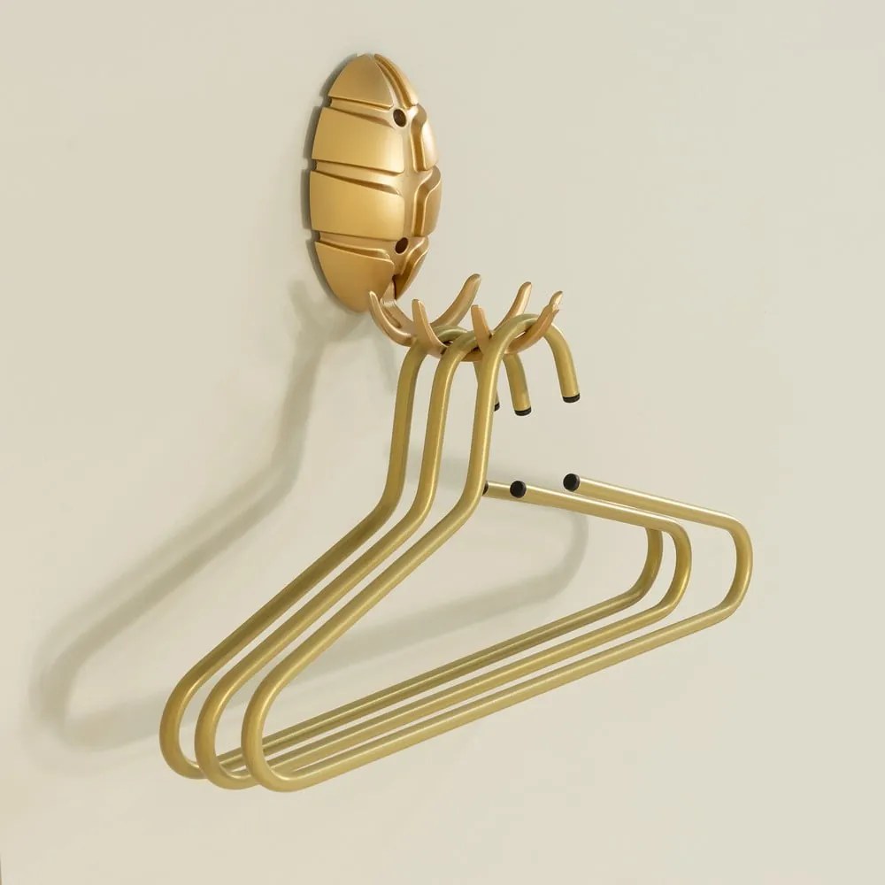 Aranyszínű fali akasztó Bug – Spinder Design